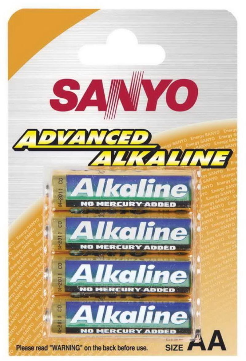 TECNOSHOP Batterie alcaline Stilo AA blister da 4 pezzi 